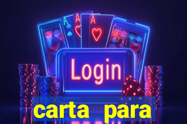 carta para encontrista homem